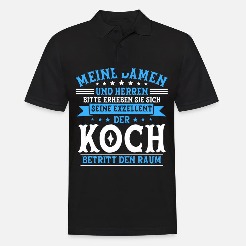 Koch - Männer Poloshirt - Schwarz