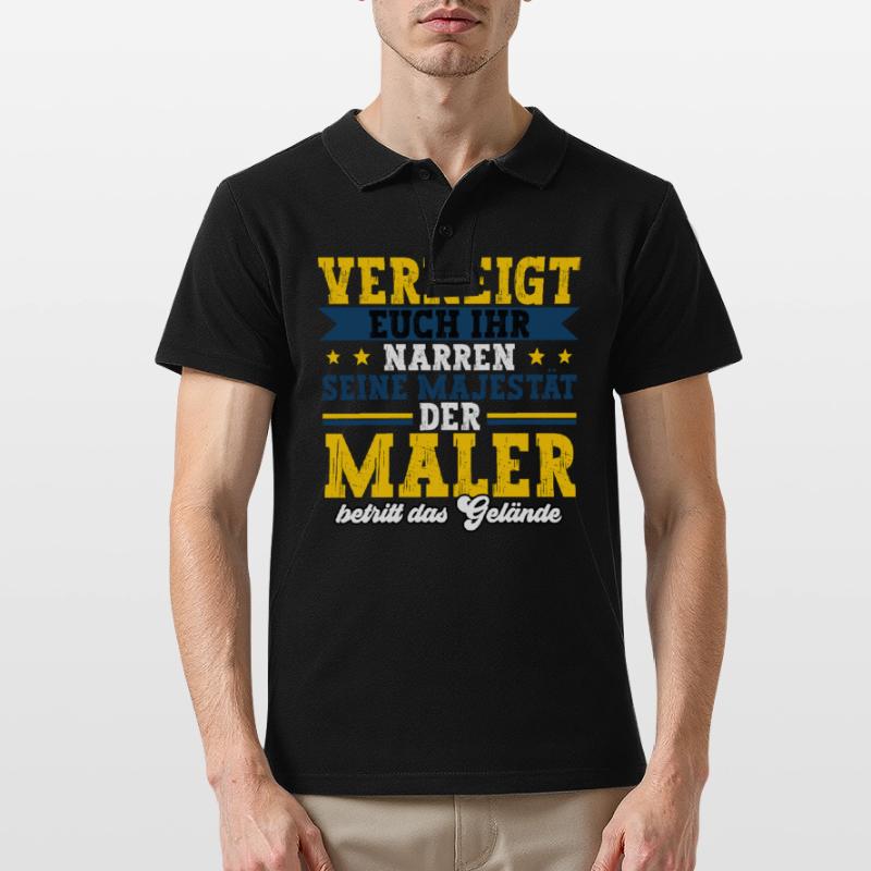 Maler Männer Poloshirt