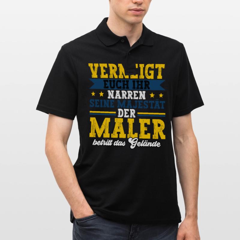 Maler Männer Poloshirt