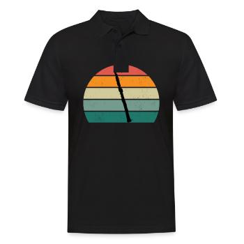 Oboe Oboist Oboistin Oboenspieler Oboenspielerin - Männer Poloshirt - Schwarz - Vorne - Kai (181cm)
