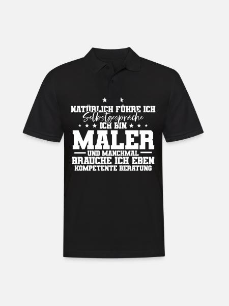 Ich Bin Maler - Männer Poloshirt - Schwarz