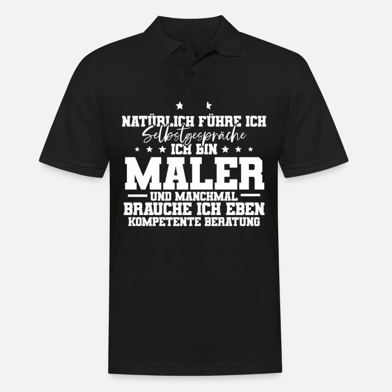 Ich Bin Maler - Männer Poloshirt - Schwarz