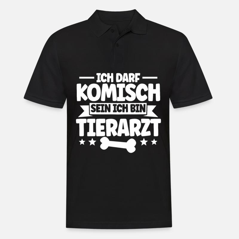 Tierarzt - Männer Poloshirt - Schwarz