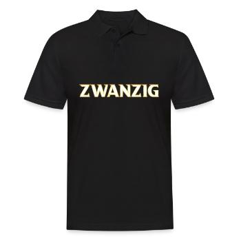 20 Geburtstag Zwanzig Birthday - Männer Poloshirt - Schwarz - Vorne - Kai (181cm)