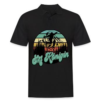 Skifahren Ski Frauen - Männer Poloshirt - Schwarz - Vorne - Kai (181cm)