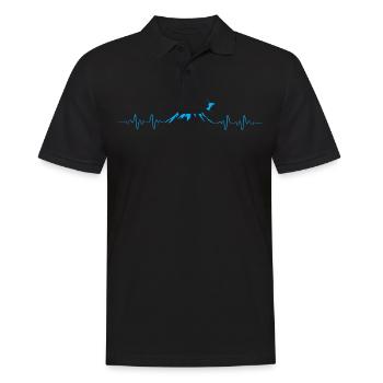 Skiing Ski Heartbeat - Polo Homme - noir - Devant - Kai (181cm)
