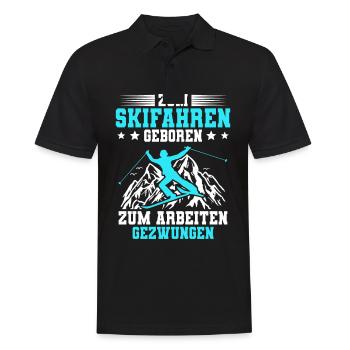 Skifahren Ski - Männer Poloshirt - Schwarz - Vorne - Kai (181cm)
