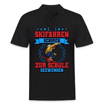 Skifahren Ski - Männer Poloshirt - Schwarz - Vorne - Kai (181cm)