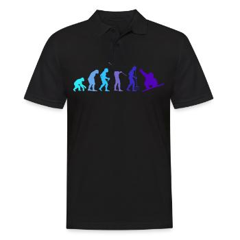 Snowboard - Männer Poloshirt - Schwarz - Vorne - Kai (181cm)