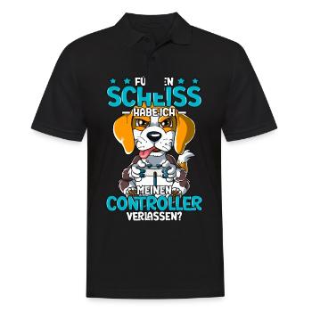 Zocken Gaming - Männer Poloshirt - Schwarz - Vorne - Kai (181cm)