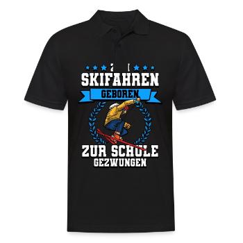 Skifahren Ski - Männer Poloshirt - Schwarz - Vorne - Kai (181cm)