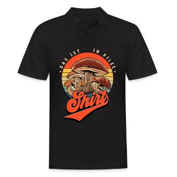 Pilz Glücksbringer Pilzsammler Pilz Sucher - Männer Poloshirt - Schwarz - Vorne - Kai (181cm)