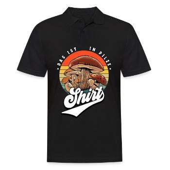 Pilz Glücksbringer Pilzsammler Pilz Sucher - Männer Poloshirt - Schwarz - Vorne - Kai (181cm)