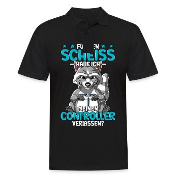 Zocken Gaming - Männer Poloshirt - Schwarz - Vorne - Kai (181cm)
