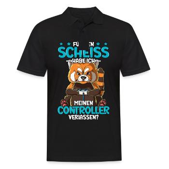 Zocken Gaming - Männer Poloshirt - Schwarz - Vorne - Kai (181cm)