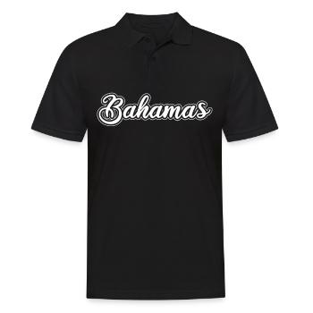 Vintage Holiday Trip Caraïbes Bahamas - Polo Homme - noir - Devant - Kai (181cm)