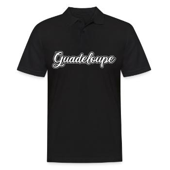 Vintage Holiday Trip Caraïbes Guadeloupe - Polo Homme - noir - Devant - Kai (181cm)