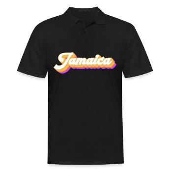 Vintage Holiday Trip Caraïbes Jamaïque - Polo Homme - noir - Devant - Kai (181cm)