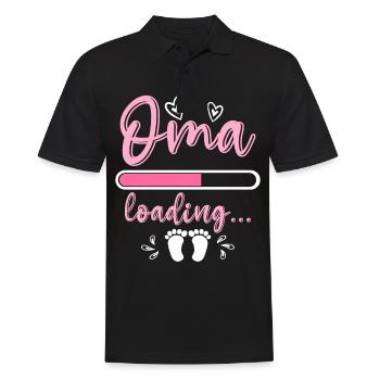 Oma 2023 loading Omi Gandma Oma - Männer Poloshirt - Schwarz - Vorne - Kai (181cm)