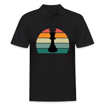 Chess Player Chess Player King Checkers Chess - Men's Polo Shirt - black - Front - Kai (181cm)