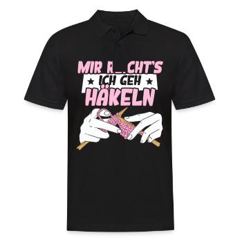 Mir Reichts Ich Geh Häkeln - Männer Poloshirt - Schwarz - Vorne - Kai (181cm)