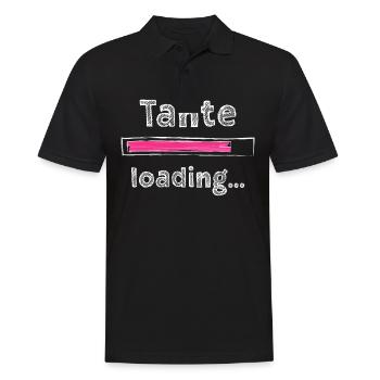 Tante 2023 loading Nichte Neffe Baby Tanten - Männer Poloshirt - Schwarz - Vorne - Kai (181cm)