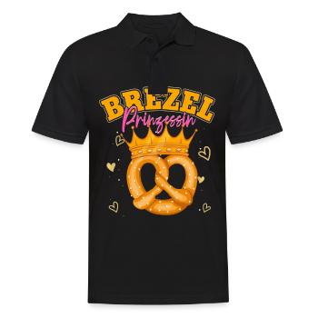 Brezel Prinzessin - Männer Poloshirt - Schwarz - Vorne - Kai (181cm)