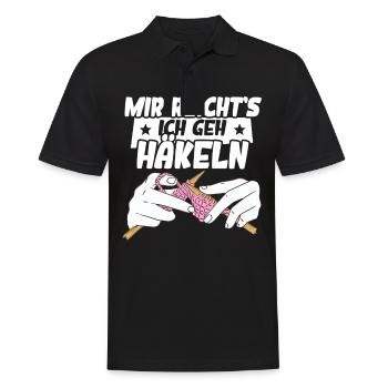Mir Reichts Ich Geh Häkeln - Männer Poloshirt - Schwarz - Vorne - Kai (181cm)