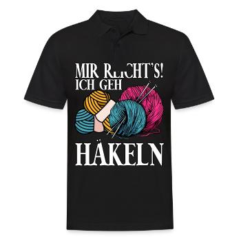 Mir Reichts Ich Geh Häkeln - Männer Poloshirt - Schwarz - Vorne - Kai (181cm)