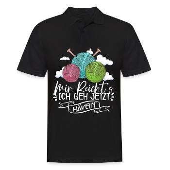 Häkeln - Männer Poloshirt - Schwarz - Vorne - Kai (181cm)