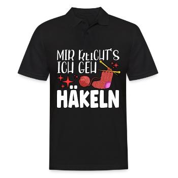 Mir Reichts Ich Geh Häkeln - Männer Poloshirt - Schwarz - Vorne - Kai (181cm)