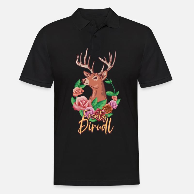 Remplacement Dirndl - Polo Homme - noir