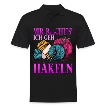 Mir Reichts Ich Geh Häkeln - Männer Poloshirt - Schwarz - Vorne - Kai (181cm)
