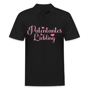 Patentantes Liebling Patenkind Baby Patentante - Männer Poloshirt - Schwarz - Vorne - Kai (181cm)