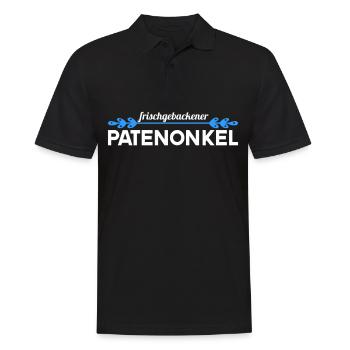 Stolzer frischgebackener Patenonkel Patenkind - Männer Poloshirt - Schwarz - Vorne - Kai (181cm)