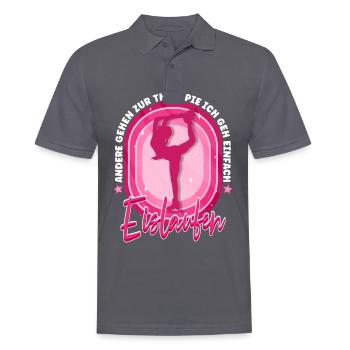 Eislaufen - Männer Poloshirt - Anthrazit - Vorne - Nico (186cm)