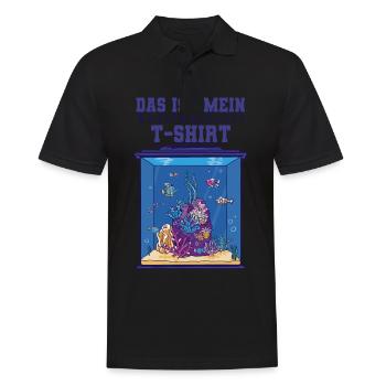 Das ist mein Wasserwechsel T-shirt Aquarianer - Männer Poloshirt - Schwarz - Vorne - Kai (181cm)