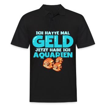 Aquarianer - Männer Poloshirt - Schwarz - Vorne - Kai (181cm)