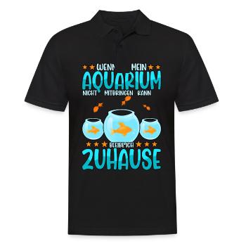 Aquarianer - Männer Poloshirt - Schwarz - Vorne - Kai (181cm)