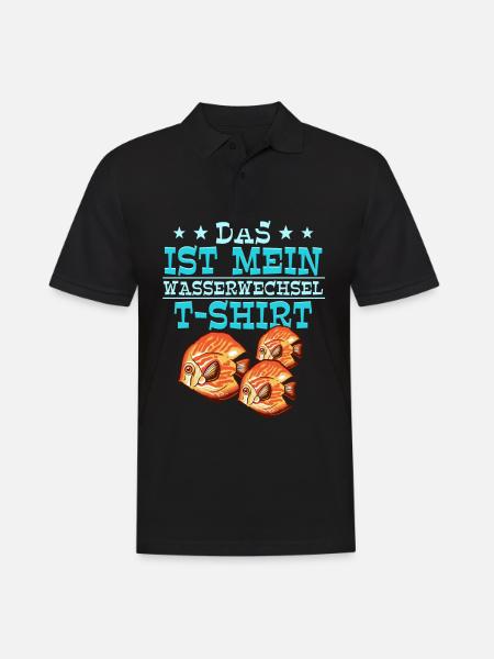 Das ist mein Wasserwechsel T-shirt Aquarianer - Männer Poloshirt - Schwarz