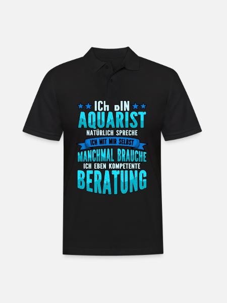 Aquarianer - Männer Poloshirt - Schwarz