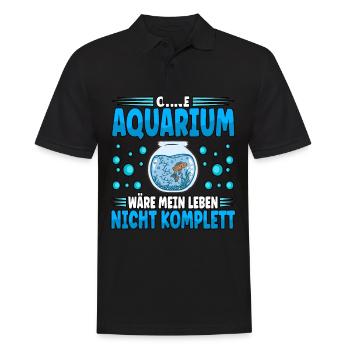 Aquarianer - Männer Poloshirt - Schwarz - Vorne - Kai (181cm)