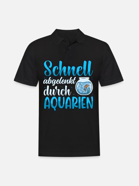 Aquarianer - Männer Poloshirt - Schwarz