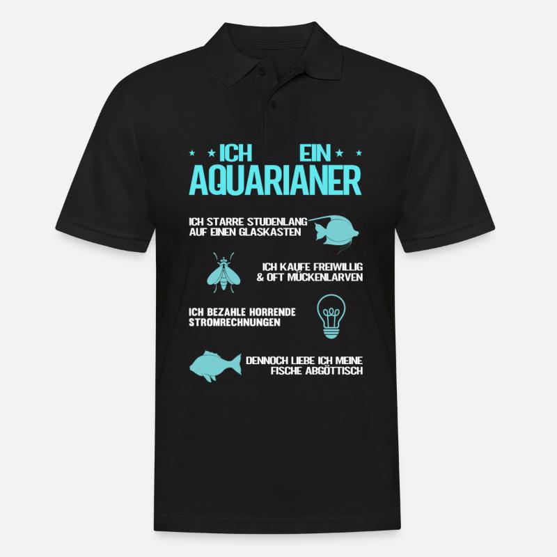 Ich bin ein Aquarianer - Männer Poloshirt - Schwarz