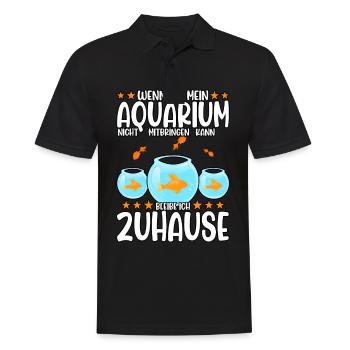 Aquarianer - Männer Poloshirt - Schwarz - Vorne - Kai (181cm)