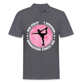 Eislaufen - Männer Poloshirt - Anthrazit - Vorne - Nico (186cm)