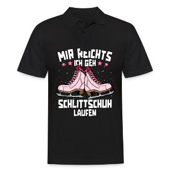 Eislaufen - Männer Poloshirt - Schwarz - Vorne - Kai (181cm)