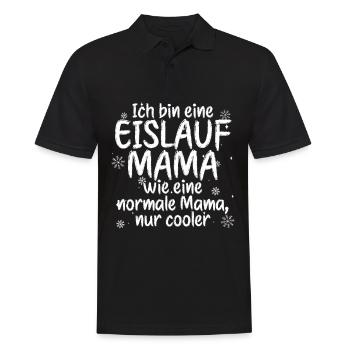 Eislaufen - Männer Poloshirt - Schwarz - Vorne - Kai (181cm)