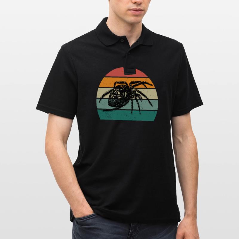 Spiders Spider web web arachnid legs 8 spider Men's Polo Shirt