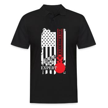 Amerika Abrissbirne für Haus Demolisierungs - Männer Poloshirt - Schwarz - Vorne - Kai (181cm)